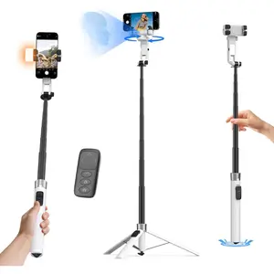 2026 Upgrade Auto   Selfie Stick Tripod for  with Light 360 ?that Follows Your Movement 70.9" Phone Tripod Stand with Remote for Content Creator Vlog Live Stream Video Recording