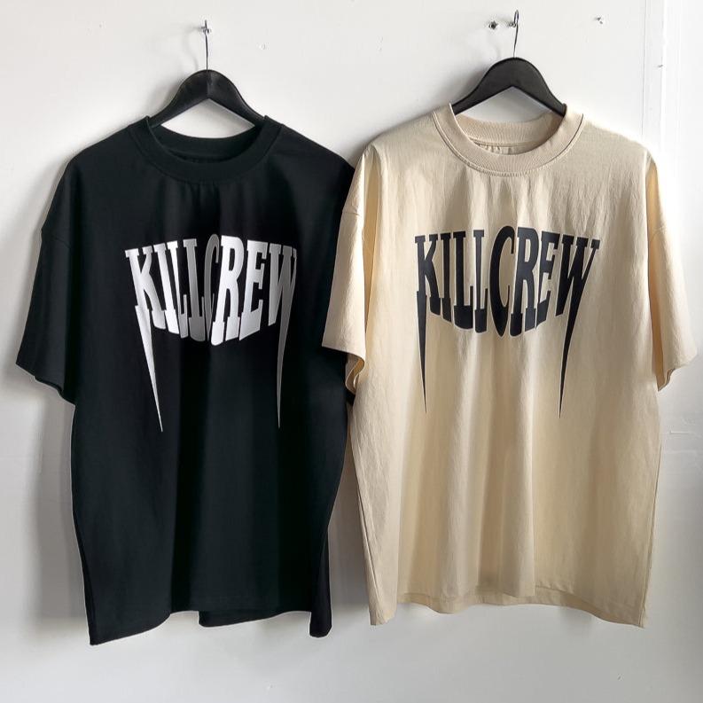 Kill Crew Oversized Rigorous Training, Classic, and Fangs Logo T-Shirts Loose Menswear Relaxed Fit Top Tshirt Streetwear Casual Kill Crew Oversized Rigorous Training, Classic, and Fangs Logo T-Shirts Loose Menswear Relaxed Fit Top Tshirt Streetwear Casual