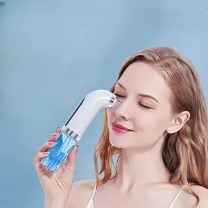 Electric blackhead cleaning and care device, facial cleaner, light beige skincare tools, beauty equipment