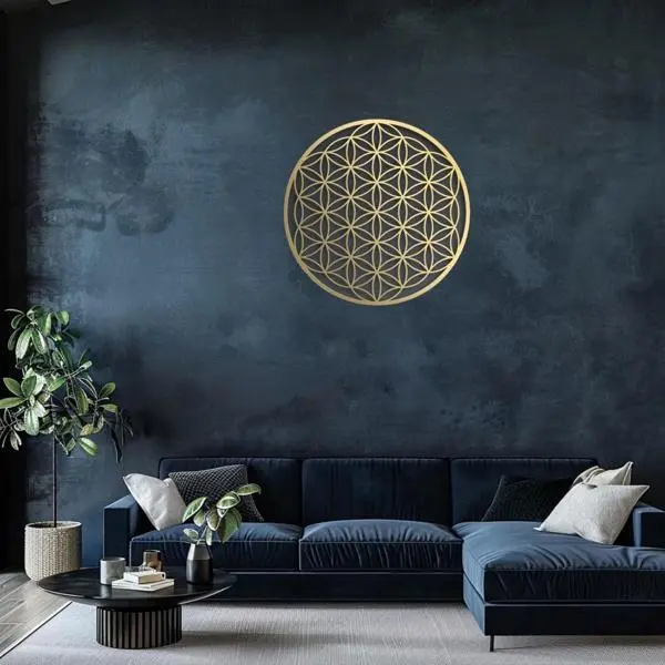 CIFbuy Integrated Lotus Aluminum Wall Art Floral Home Decor For Living Room Bedroom Above Sofa Wall Decorations Decorative Flower