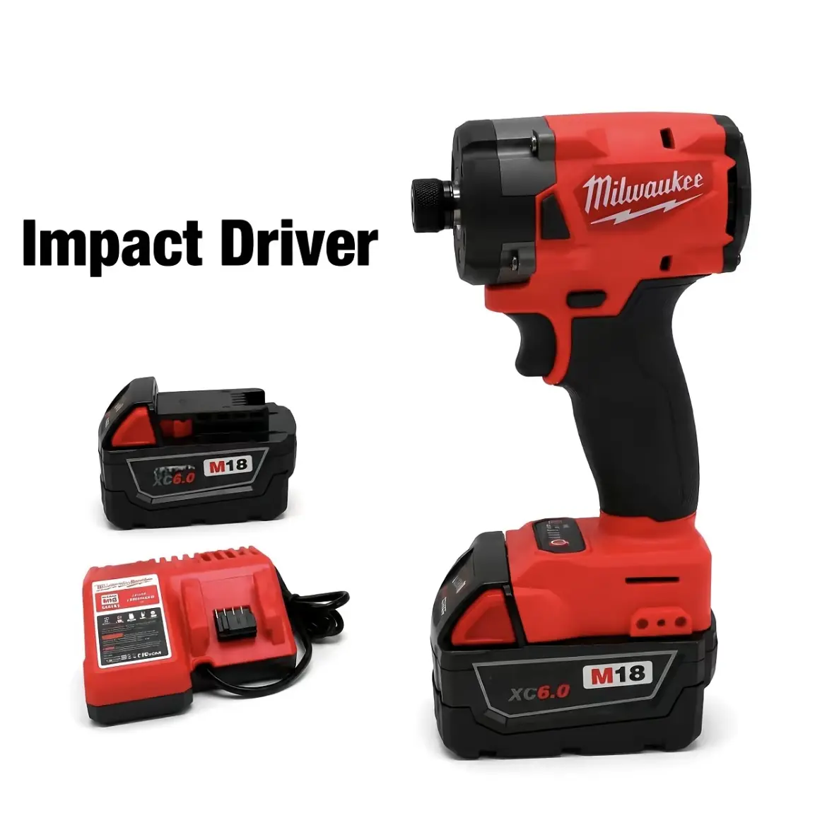 Milwaukee Cordless Brushless Technology High-Torque Impact Driver - Compact Design, Wireless Lithium Drill Function,  Versatile for DIY Enthusiasts & Screwdriver/Impact Drilling Tasks