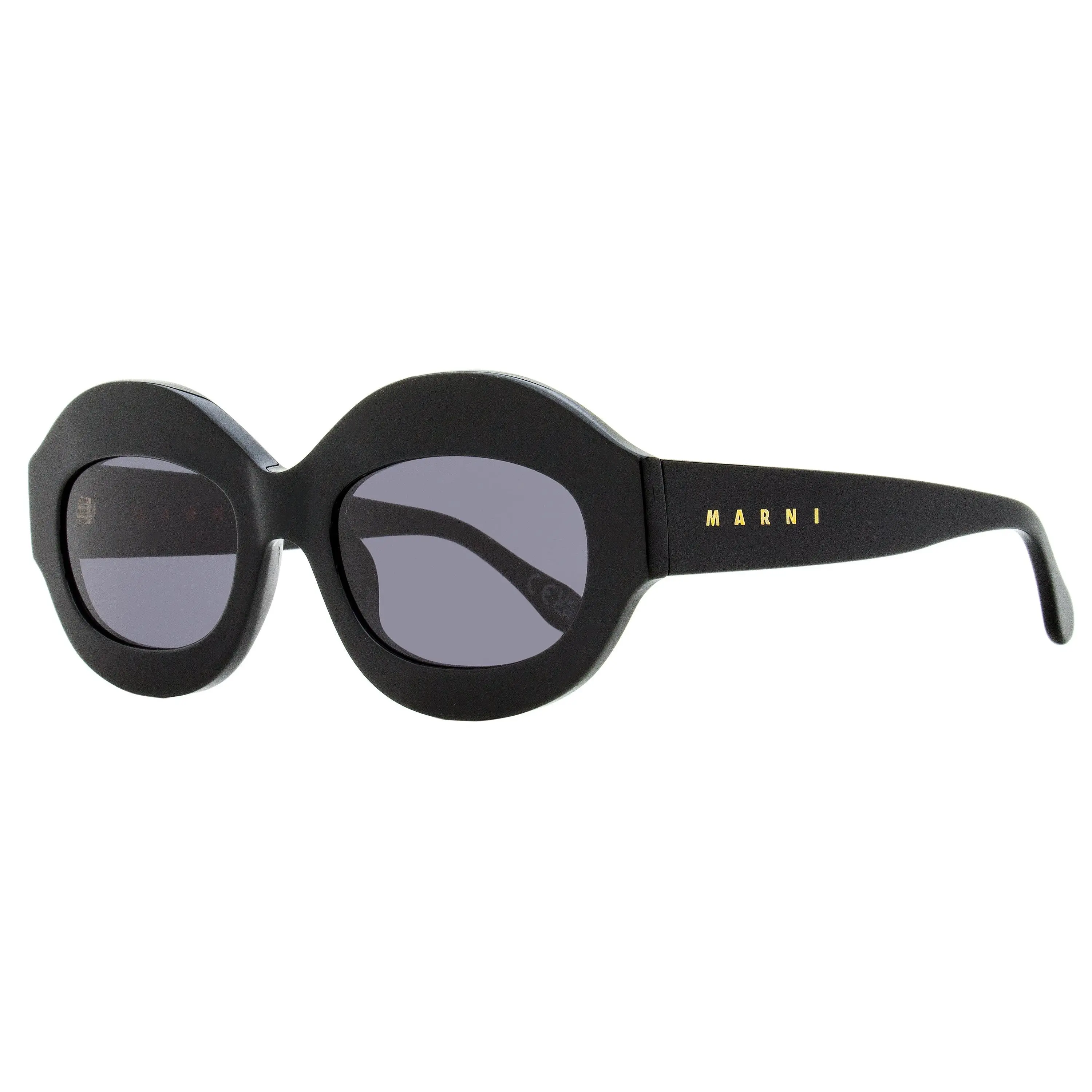 Marni Ik Kil Cenote Oval Sunglasses 4IE Black 53mm