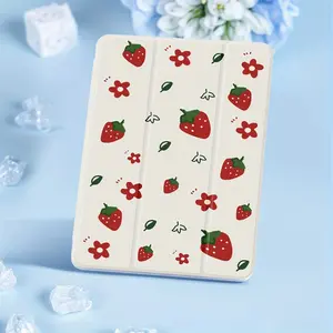 for iPad Three-Fold Protective Case, Tablet Protective Case, iPad5/6 9.7-Inch, iPad7 Generation 8 Generation 9Th Gen, Suitable for iPad10Th Gen, for iPad Mini4/5, Supports Sleep-Wake, Full Package Anti-Fall, Foldable, Multi-Angle Support, Fashionable