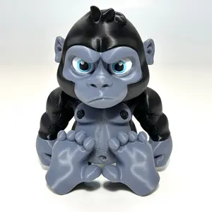 Giant Flexi Gorilla - 3D Printed Articulating Figure Giant Flexi Gorilla - 3D Printed Articulating Figure