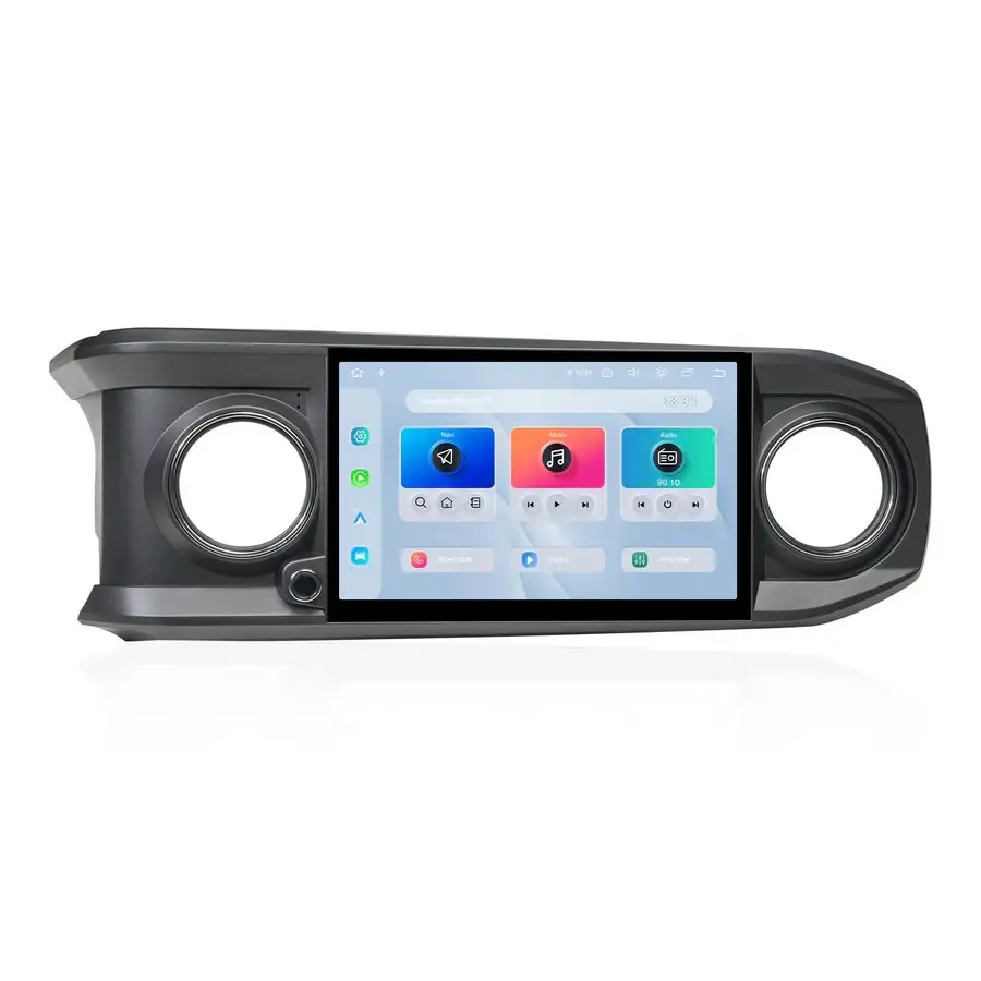 Dasaita Qualcomm 665 Android 13 DTS Touchscreen Head Unit, 11.6in 2000*1200P Fully Laminated Screen for Toyota Tacoma 2016-2023 (Gray) - 8+256G, 64GB RAM, 4G SIM/LTE, Optical Fiber Output, Superior Sound Quality, CarPlay, Bluetooth, Driving Safety Support