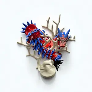 3D Printed Spider Dragon, A Collectible Figurine. Flexible, Meticulous and Irresistible - It Is A Perfect Gift For Dragon Lovers, Collectors, Family, And Friends! Ideal For Home Decor.