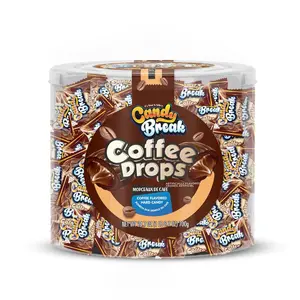 Candy Break Coffee Drops, Center Filled Hard Candy, Coffee Candy Individually Wrapped Snacks, Espresso Flavored Hard Candies, Caffeine Candies, 24.7 Oz Bulk Bag, Variety Pack of 1