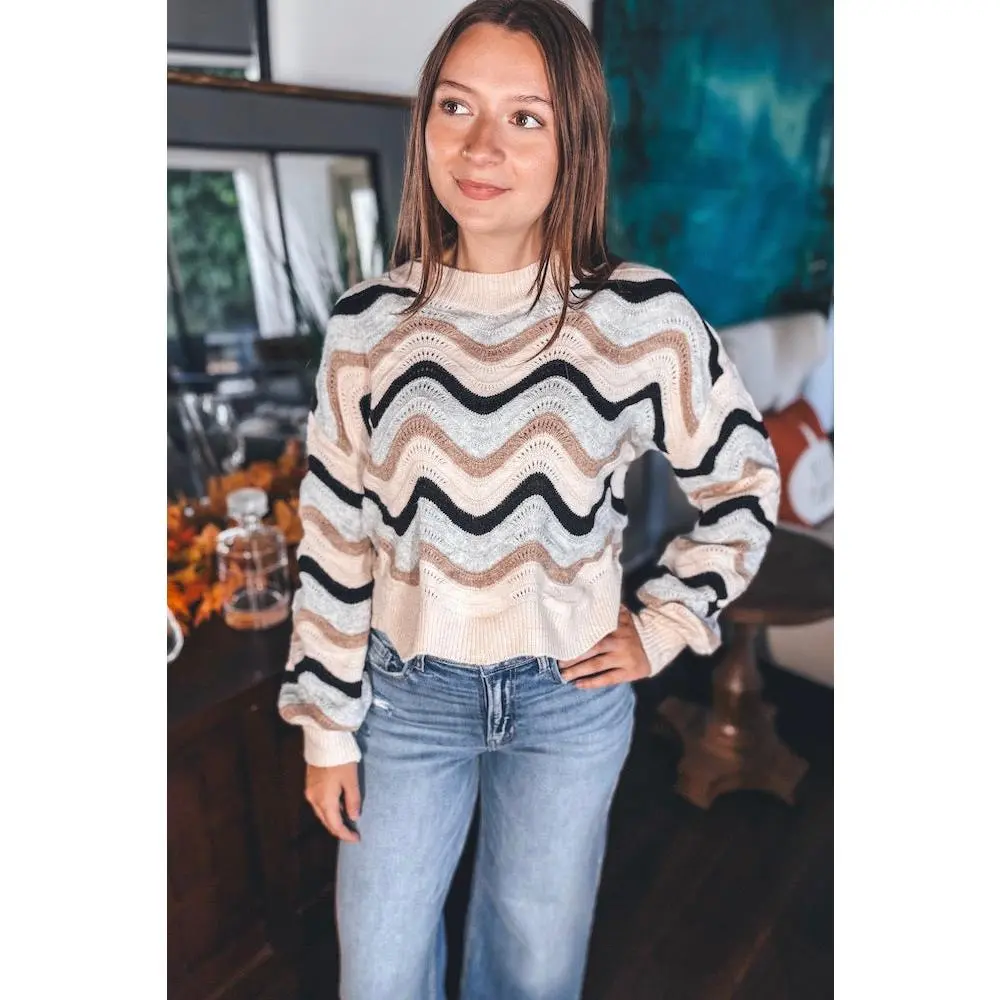 Wavy Striped Sweaters