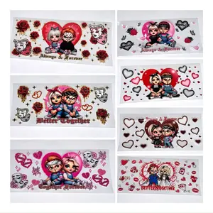 BRIDE AND CHUCKY CHOLO STYLE UVDTF WRAP BUNDLE OF 7 wraps.