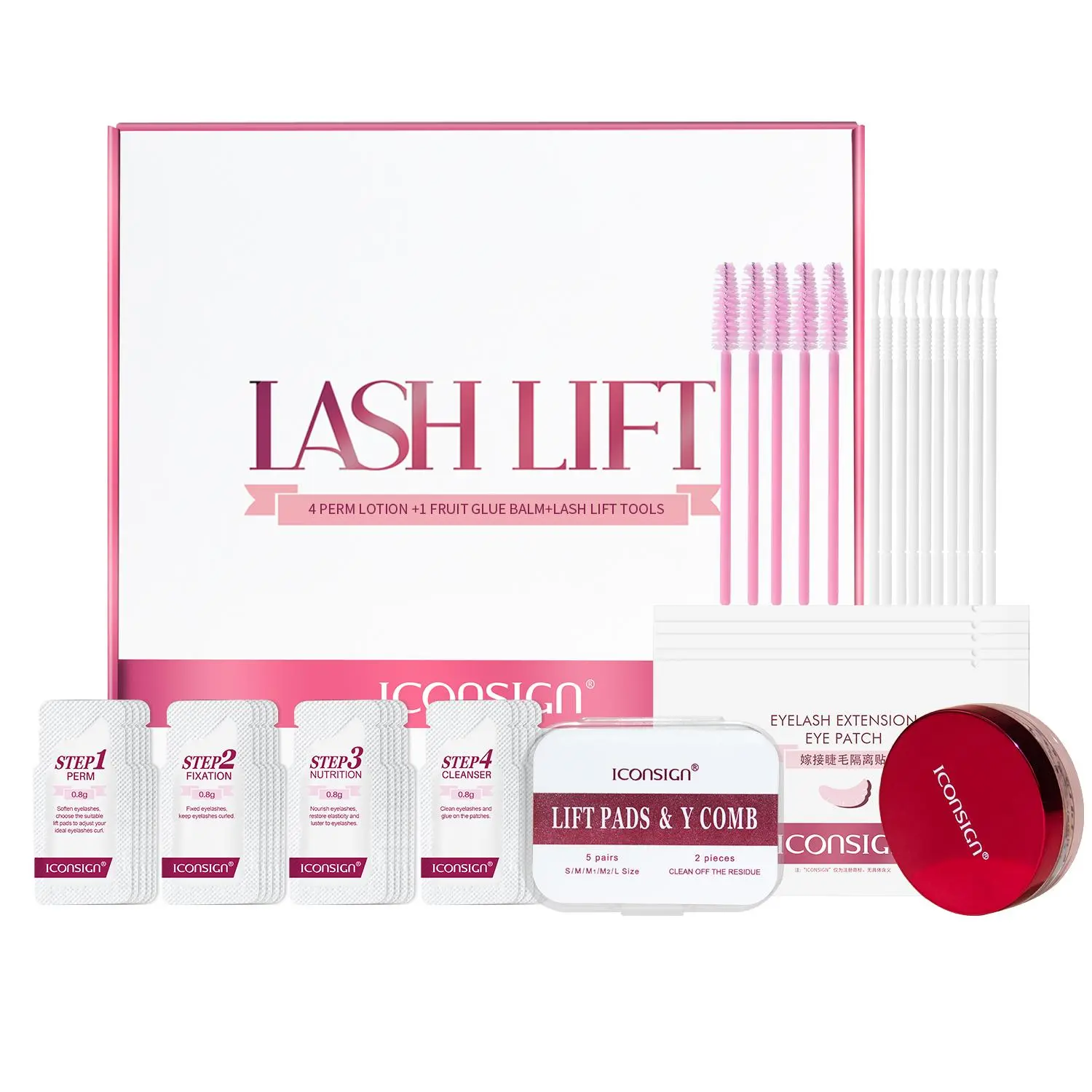 Eyelash Lift Kit, 1 Set Eyelash Perming & Tinting Kit, Professional Semi-permanent Curling Eyelashes Kit, Eye Makeup Tool for Women, Cosmetic, Eyelash Separator Tool, Eyelash Tools
