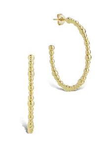Beaded Chain Hoop Earrings