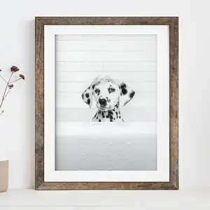 Dalmatian Canvas Art Print 30.48x40.64cm - Frameless, Creative Wall Decor for Home, Bedroom, Nursery, Living Room, Bathroom, Office, Cafe, Perfect for Room Decor