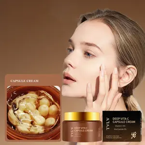 Deep Vita C Capsule Cream, Moisturizer, Moisturizing, Hydrating, 12-Layer Deep Moisture Absorption, Improves Dullness & Brightens Complexion, Boosts Skin Elasticity & Radiance