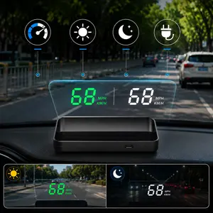 Car GPS HUD Speedometer, Digital Head Up Display for Dashboard, Large Font LED Speed Monitor, Universal Vehicle Speed Gauge, USB Powered Driving Accessory for Cars SUVs Trucks#Speedometer #HeadUpDisplay #CarAccessories #DrivingGadgets #AutoAccessories