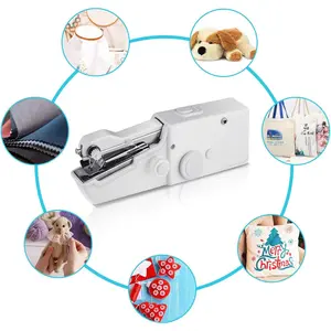 Compact Mini Portable Handheld Sewing Machine with Accessory Kit, Small Stitching Tool for DIY Clothes, Home and Travel Use for Adults
