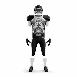Kimberly Black Textured American Football Uniform
