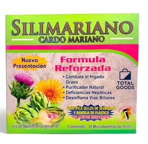 Silimariano Cardo Mariano Ampolleta Bebible 10 vials Silimariano Cardo Mariano Ampolleta Bebible 10 vials