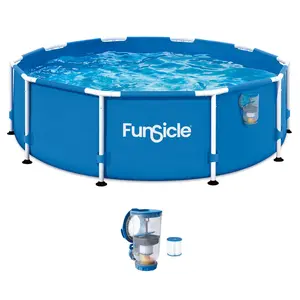 Funsicle 10' x 30" Outdoor Activity Round Frame Above Ground Swimming Pool Set