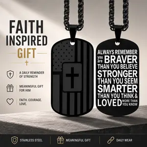 Unisex Vintage Gothic Cross Pendant Necklace | Bold Statement Jewelry for Men & Women | Stainless Steel Black Finish | Christian Gift Idea