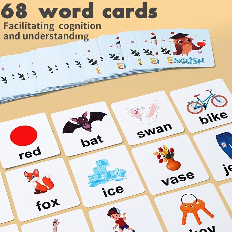 MQUDUO Word Race Cube Game - Educational Alphabet Spelling Toy with Color Letter Blocks & Cards, Interactive Preschool Activity, Durable Playful Design, Christmas/Halloween/New Year Kids Gift