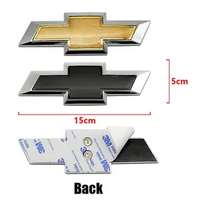 1Pc 15cm ABS Car Front Logo Grill Rear Bumper Tail Door Trunk Emblem Sticker 3D Styling Accessories For Chevrolet 11-18 CAPTIVA