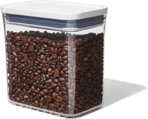 Good Grips POP Container – Airtight 1.7 Qt for Coffee and More Food Storage, Rectangle, Clear