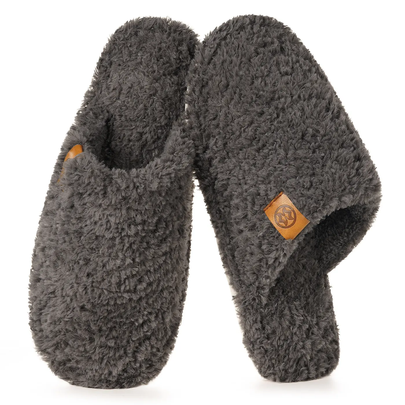Women's Cozy Slippers Warm Fuzzy Slip On House Slippers for Women Indoor Memory Foam Anti-slip Shoes Lightweight Winter House Bedroom Shoes
