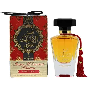 Ard Al Zaafaran Shams Al Emarat Khususi Red Oud for Unisex Eau de Parfum Spray, 3.4 Ounce