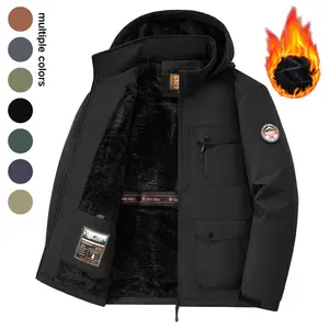 Men's autumn and winter new thickened mature style plain simple and elegant design casual and versatile jacket