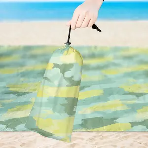 Watercolor Camo Beach Blanket, 59" x 79", Hunting Camouflage Mat, Durable & Portable for Picnic, Hiking or Summer Trips