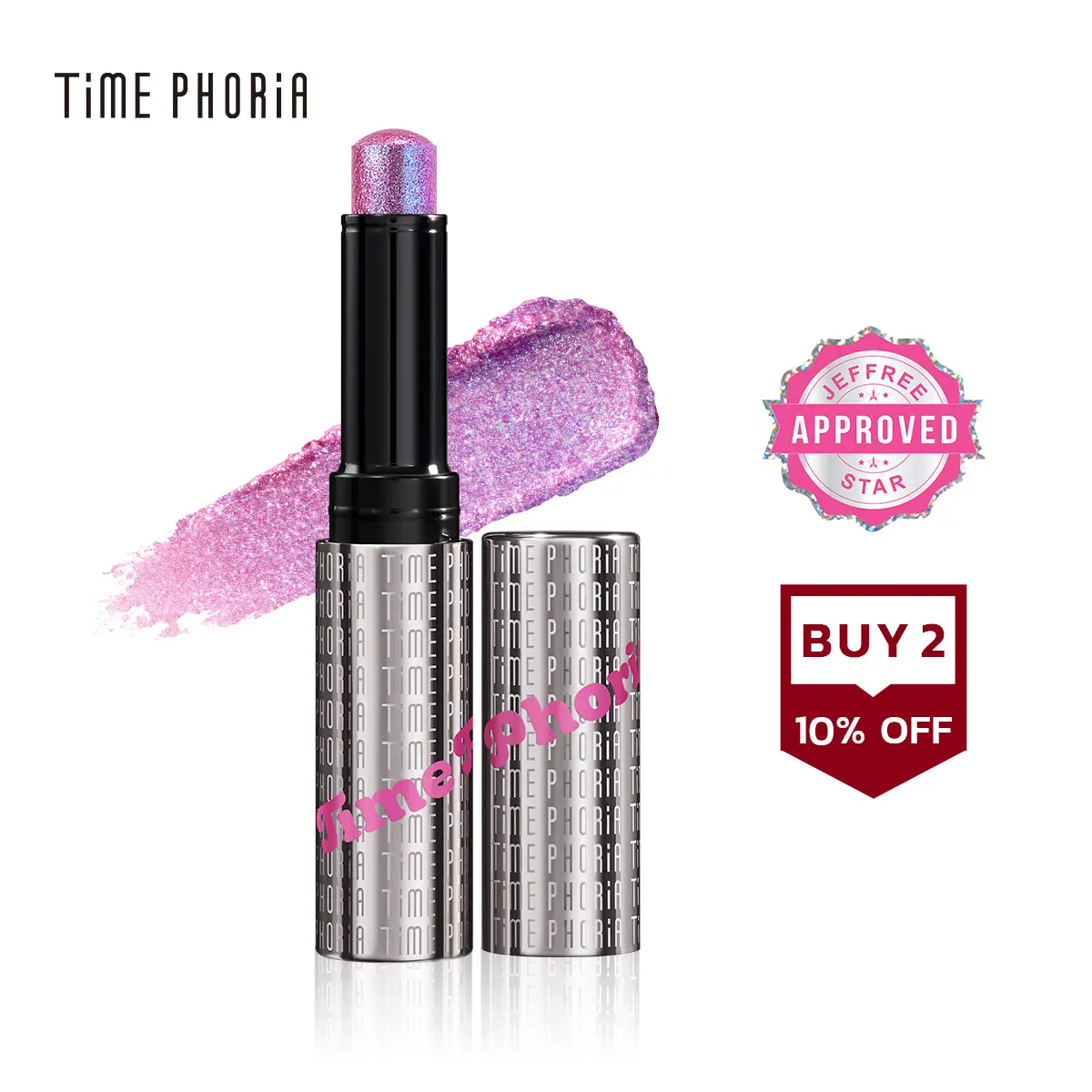 [TIMEPHORIA] Gel Eyeshadow Stick - Crystal, Metallic, Shimmer Illumina Jelly Stick for Flawless Versatile Looks, Easy Application, and Easy Eye Makeup,back to school