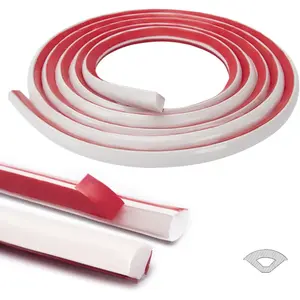 10Ft Flexible Trim Caulk Strip, Peel and Stick Trim for Molding, Tile Edge, Ceiling, Wall Corner in White