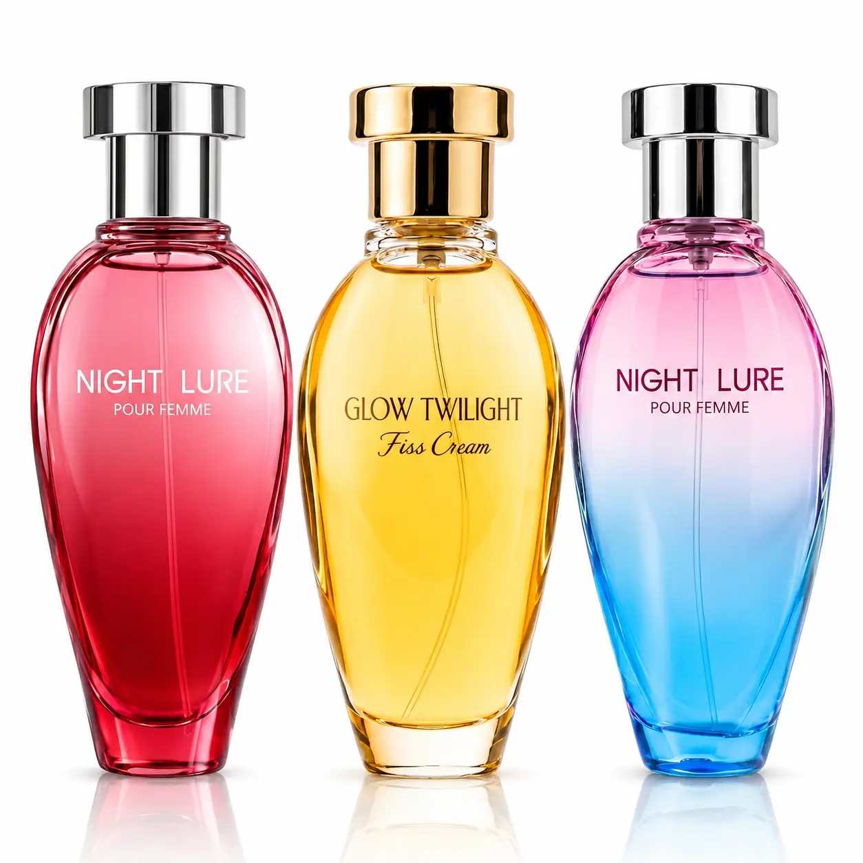 Women’s Perfume Gift Set 3PCS by FissCreat, Long Lasting Eau de Parfum for Women, Floral Citrus Fruity Fragrance Set with Vanilla, Jasmine, Rose & Musk, Elegant Perfume Bundle for Her