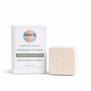 Coconut Eucalyptus Shower Steamer | Aromatherapy Shower Tablet | 2 oz Extra Large