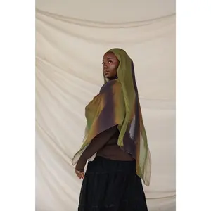 VELA Ombre Olive Print Modal Hijab VELA Ombre Olive Print Modal Hijab