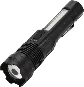 Hand Torch Seven Modes Can Be Switched Adjustable Light Focus Outdoor Leisure Camping Hiking Supplies Hand Torch, Handheld USB Plug-in Wall Torch
