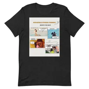 Invisible String Theory Tee Unisex Staple T-Shirt Soft Light Fabric 100% Airlume Combed Ring Spun Cotton Solid Black Top
