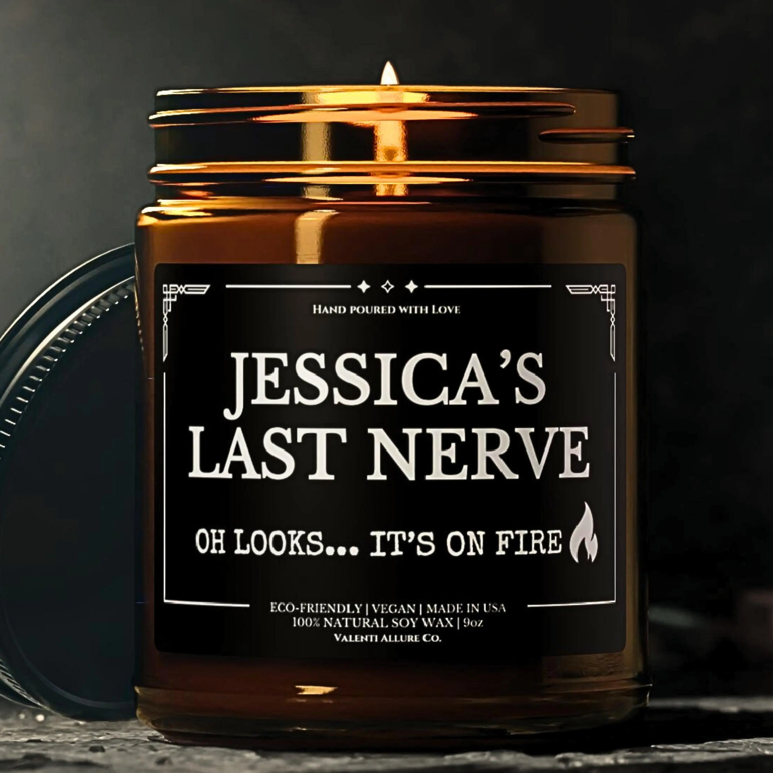Personalized Gift Candle, Funny Last Nerve Candle, Custom Candle Gift For Mom, Best Unique Funny Gag Gifts, Funny Candle, Last Nerve Candle