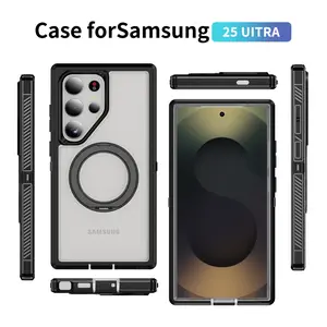 Magnetic for Samsung Galaxy S25 Ultra Case, Compatible with MagSafe, Shockproof Dustproof Drop Proof, Military-Grade Protection, Magnetic Case for Samsung Galaxy S24 Ultra, Blue