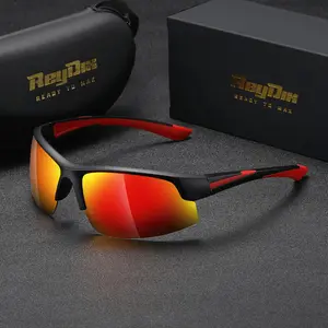 ReyDix unisex same colorful polarized sports windproof sunglasses fashion cycling sunglasses uv400