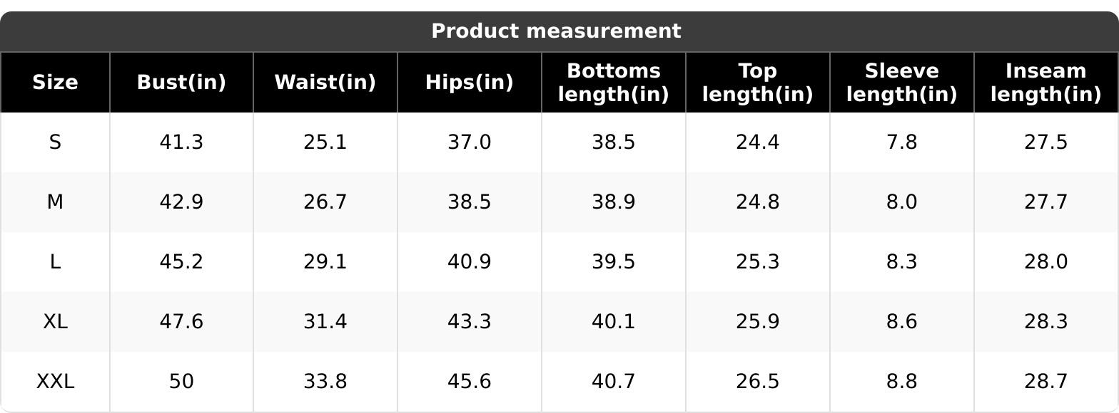 CHICME Women's 2 Piece Sets Round Neck Short Sleeve Top & Ombre Print Loose Pants Matching Pajamas Sets Fit