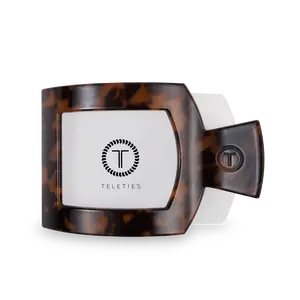 Tortoise Large Flat Square Hair Clip