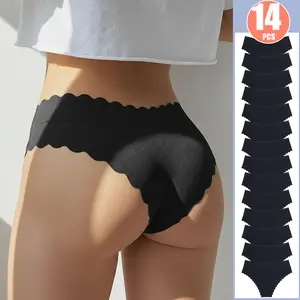 7/14/16/28/32 Pieces Seamless Bikini Panties Underwear, No VPL for Sport Yoga Running GYM, Very Cute Soft and Comy, Women Female