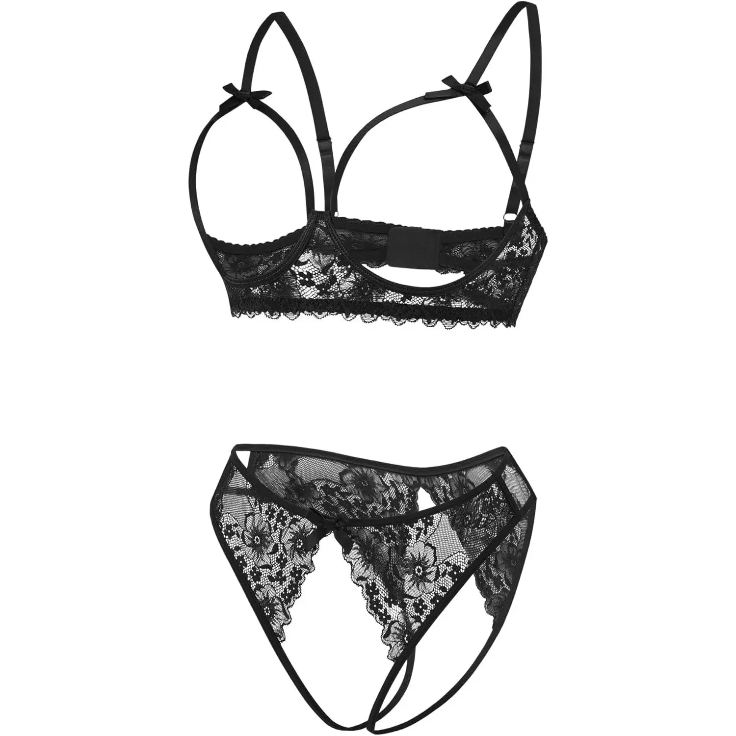 Women's Exotic Lingerie Sets Naughty 2 Pieces Bra Panty Set Sexy Cutout Lace Lingerie - TikTok Shop Women's Exotic Lingerie Sets Naughty 2 Pieces Bra Panty Set Sexy Cutout Lace Lingerie - TikTok Shop