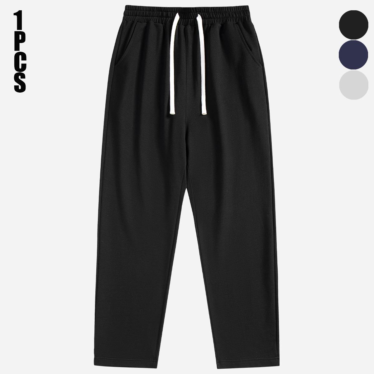 Men’s casual athletic jogger pants, 3-pack, loose fit, drawstring waist, solid color, lightweight fabric, perfect for everyday wear Men's Wide Leg Comfort Sweatpants Stretch Breathable Running Outfits pantalones para hombre pants for men