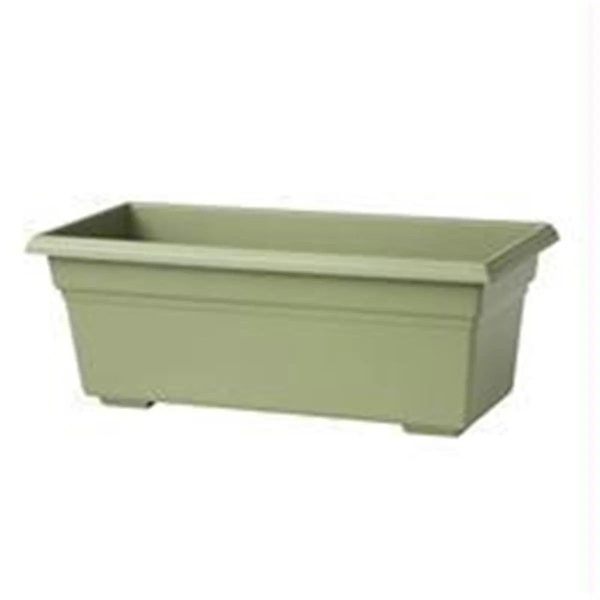 212 MAIN Rectangular Flowerbox Pot by Novelty Mfg Co - Sage, 24x8x6.5 in, 9.5 qt Soil Capacity, Showy Design, Outdoor Garden Flower Pots & Planters for Landscape Decoration & Plant Display