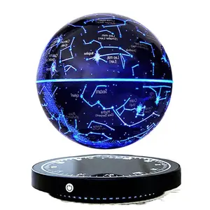 Magnetic Levitation Globe with Black Technology, 3D Stereo, Auto Rotation, Luminous, Office Desktop Ornament Decoration Gift (Home Decor Statue & Figurine)
