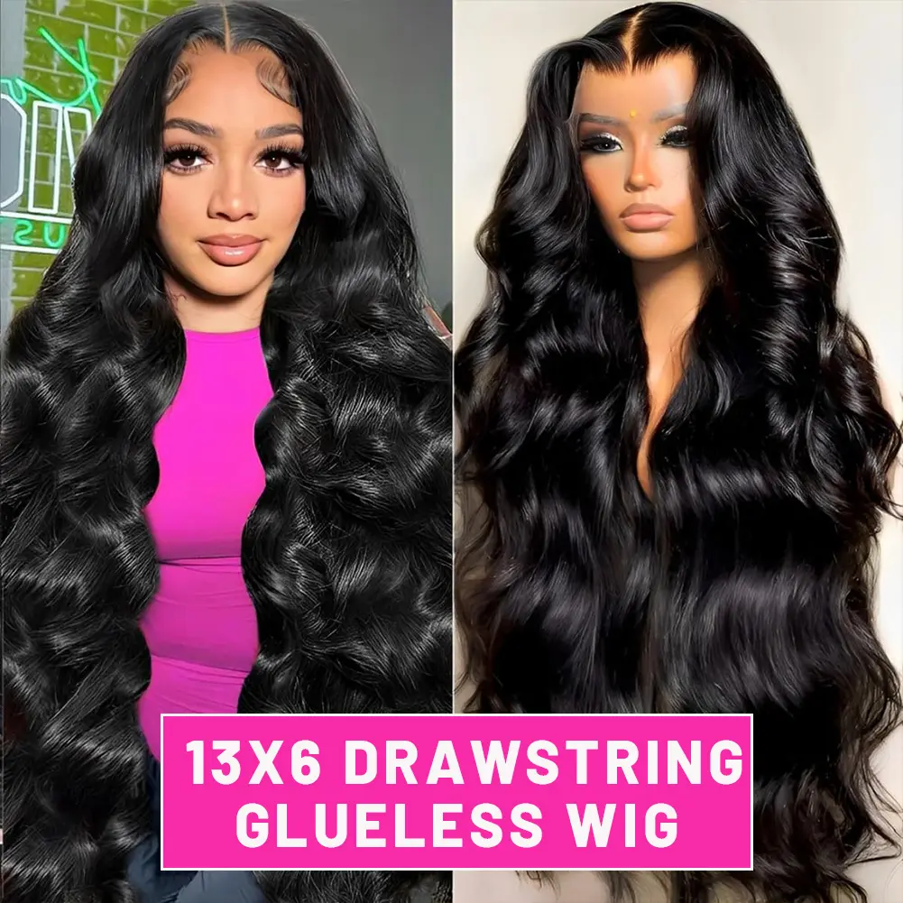 13x6 Drawstring Glueless - 180%