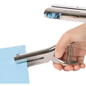 Single Hole Punch, Heavy Duty Hole Puncher Handheld Paper Punch Hole Puncher Single Small Hole Punch for Crafts Paper Cards Tags Scrapbook-1/4 inch (6mm)