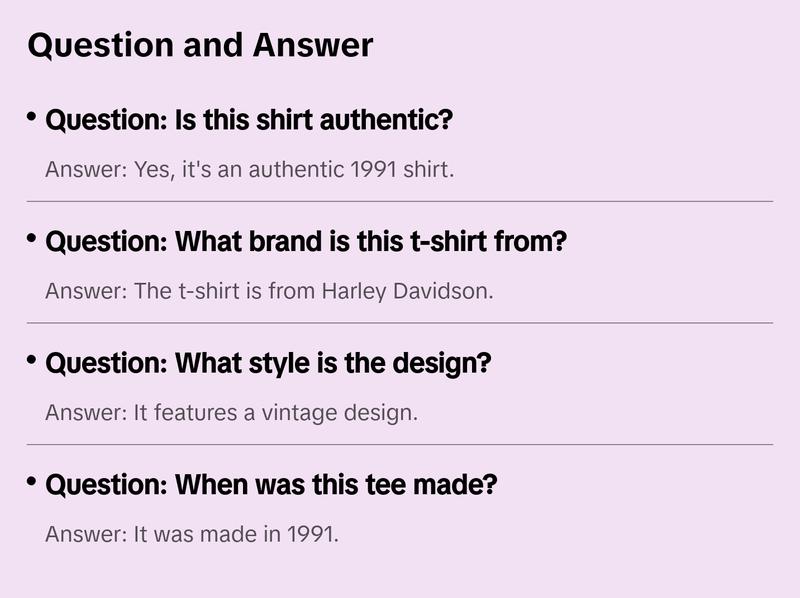 Vintage Harley Davidson Tee T0371